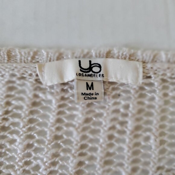 Ya Los Angeles Open Weave Aztez Southwestern Long Sleeve Sweater Medium - Picture 9 of 12